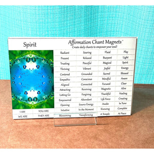 Affirmation Chant Magnets, Spirit Series (Do not order with Vibropathics™)