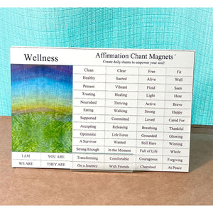 Affirmation Chant Magnets, Wellness Series (Do not order with Vibropathics™)