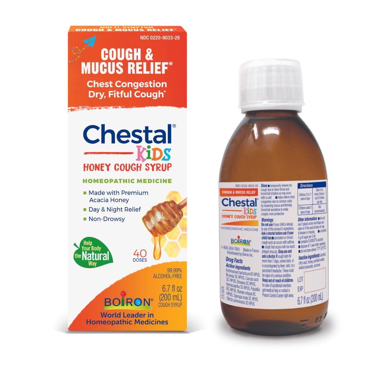 Cough Syrup, Children's Chestal Honey, Homeopathic, Alcohol-Free