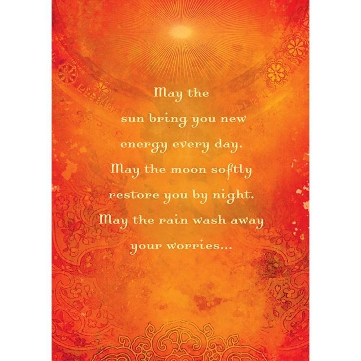 Greeting Card, Encouragement- May The Sun